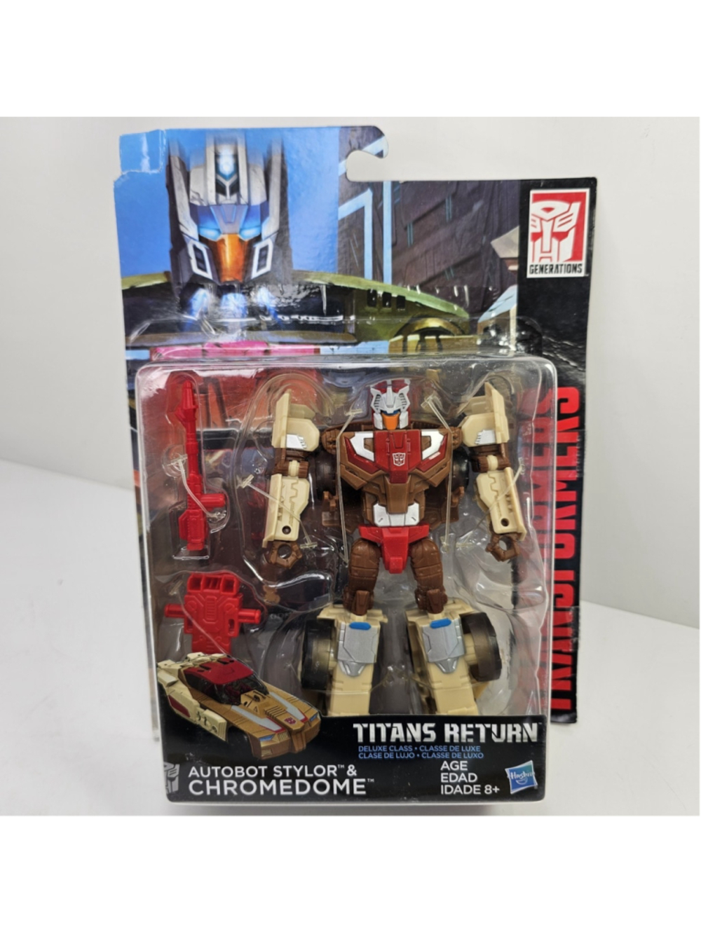 SEALED Transformers Titans Return Deluxe Class Autobot Stylor & Chromedome 2015